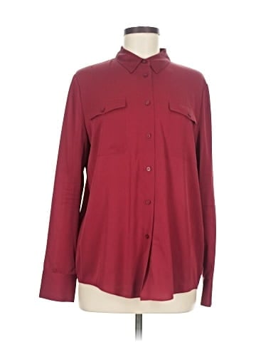 Nordstrom Signature Long Sleeve Silk Top (view 1)