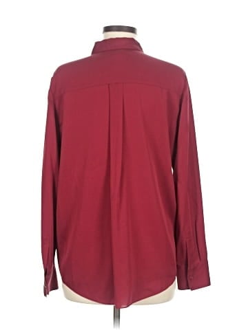 Nordstrom Signature Long Sleeve Silk Top (view 2)
