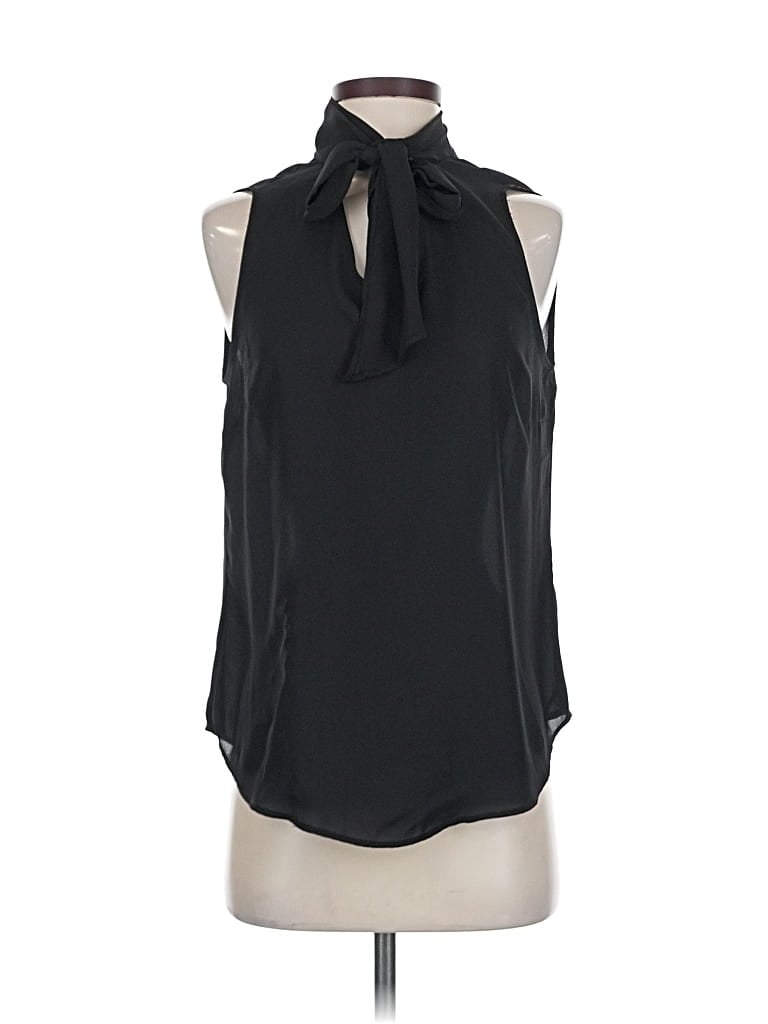 Pre-owned Dkny Sleeveless Blouse In Black