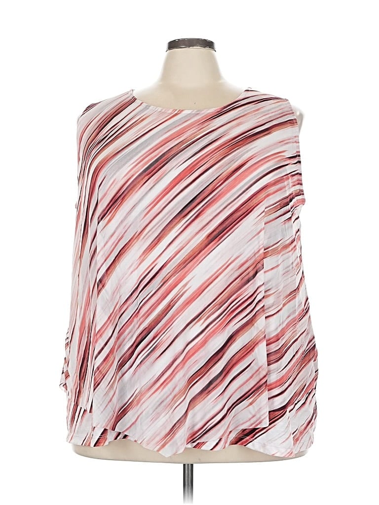 Pre-owned Catherines Long Sleeve Blouse In Red