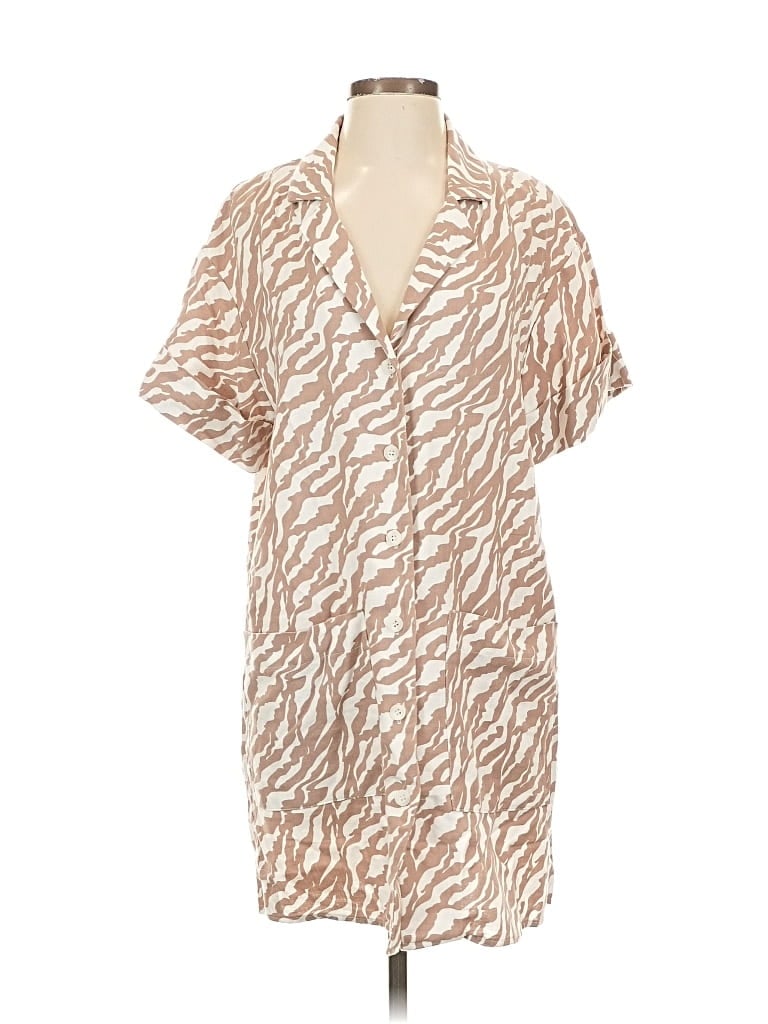Pre-owned Amadi Casual Dress In Brown
