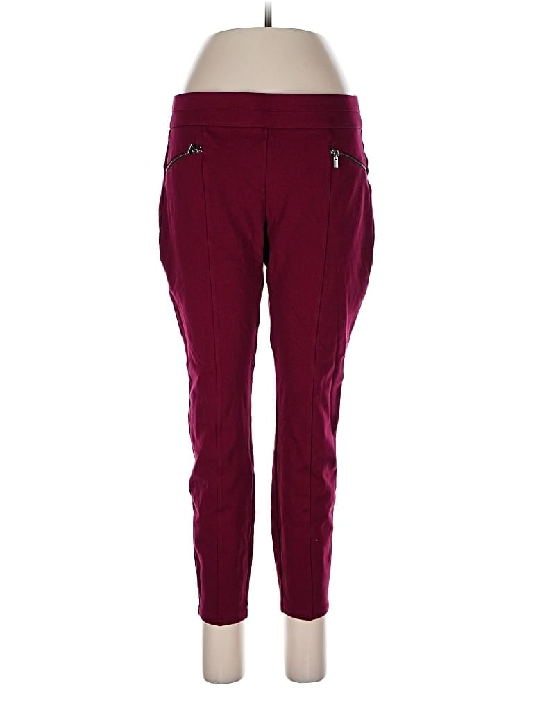 Pre-owned Maurices Casual Pants In Burgundy