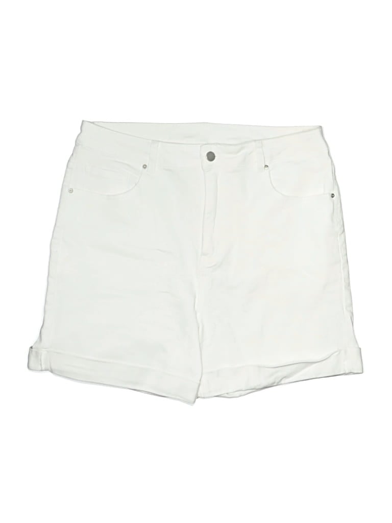 Pre-owned Shein Curve Shorts In White