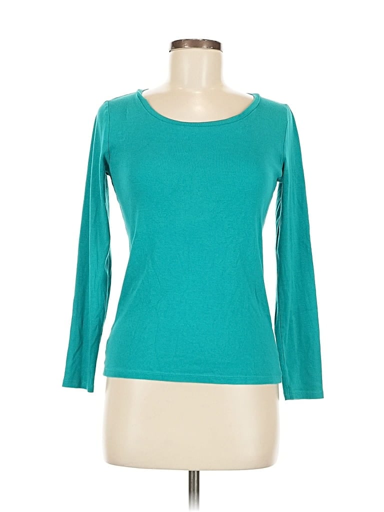 ANN TAYLOR Pre-owned 3/4 Sleeve T-shirt In Blue