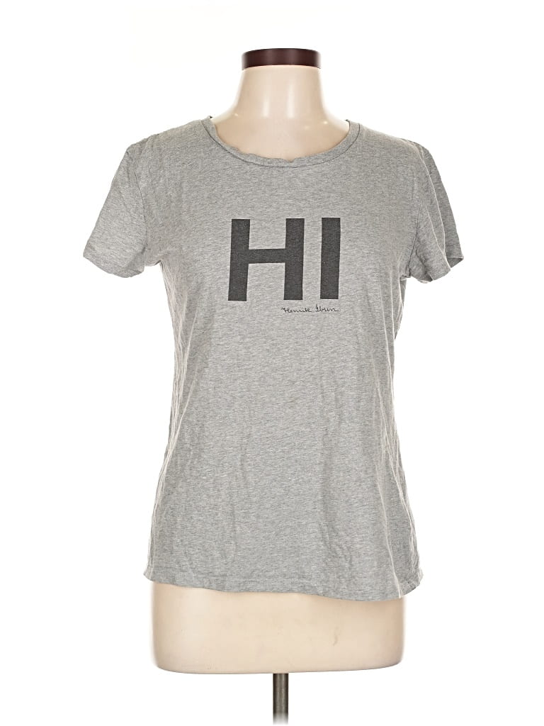 Pre-owned Assorted Brands Short Sleeve T-shirt In Gray