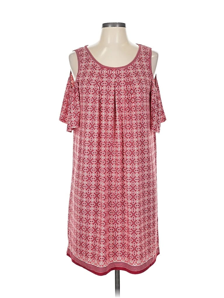 Pre-owned Max Studio Casual Dress In Burgundy