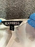 Express 100% Polyester Silver 3/4 Sleeve Blouse Size L - photo 7