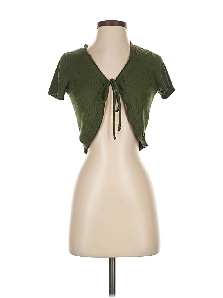 Pre-owned 21 Saints Cardigan Sweater In Green