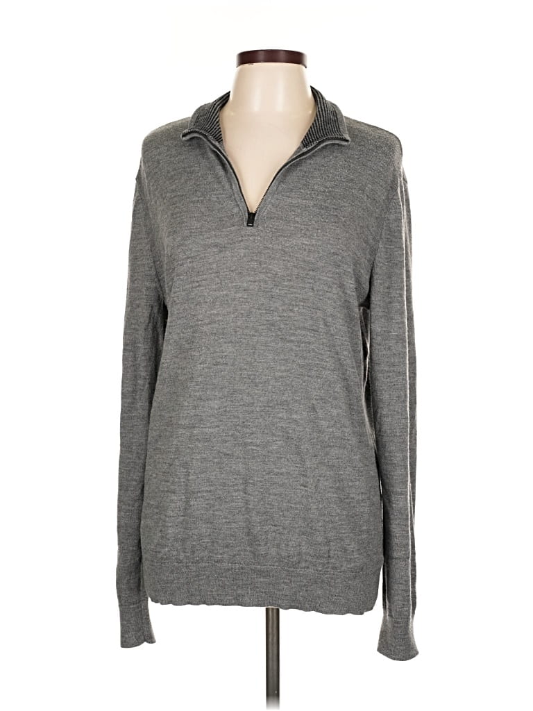 Pre-owned Express Pullover Sweater In Gray