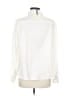 Dress Forum 100% Polyester Solid Ivory Long Sleeve Blouse Size M - photo 2