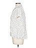 Max Studio 100% Rayon Polka Dots White Short Sleeve Blouse Size L - photo 5