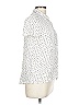 Max Studio 100% Rayon Polka Dots White Short Sleeve Blouse Size L - photo 4