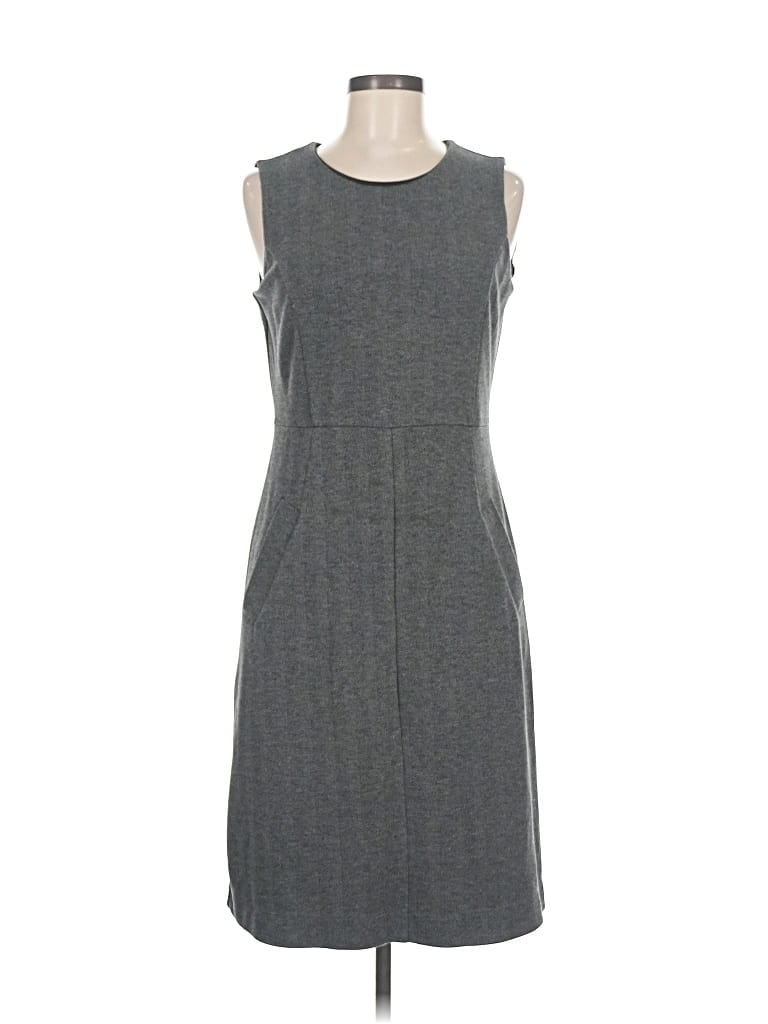 Pre-owned Lands' End Casual Dress In Gray
