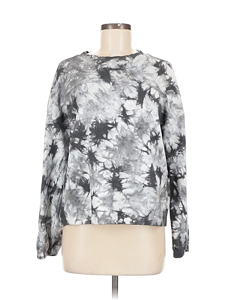 Pre-owned Banana Republic Long Sleeve Blouse In Gray