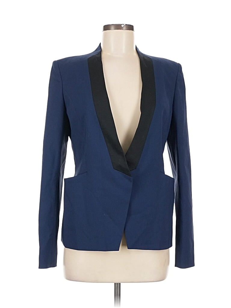 Pre-owned Assorted Brands Blazer Jacket In Blue