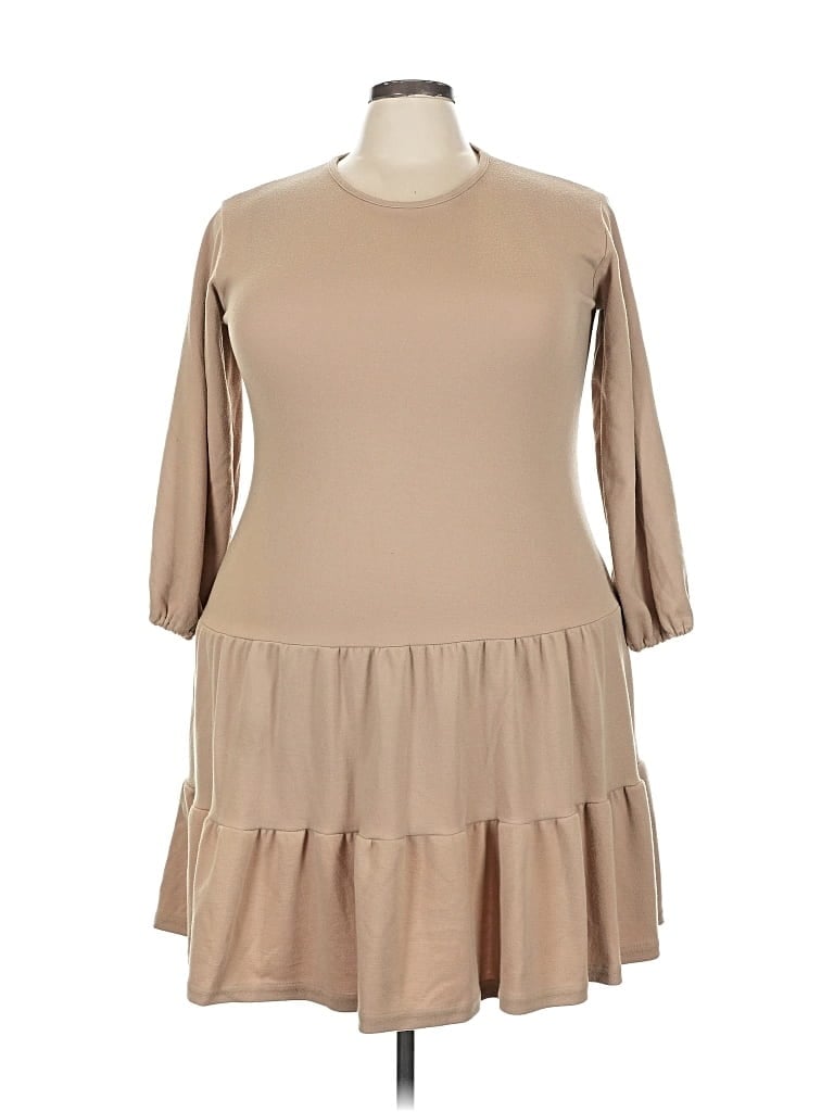 Pre-owned Able Casual Dress In Brown