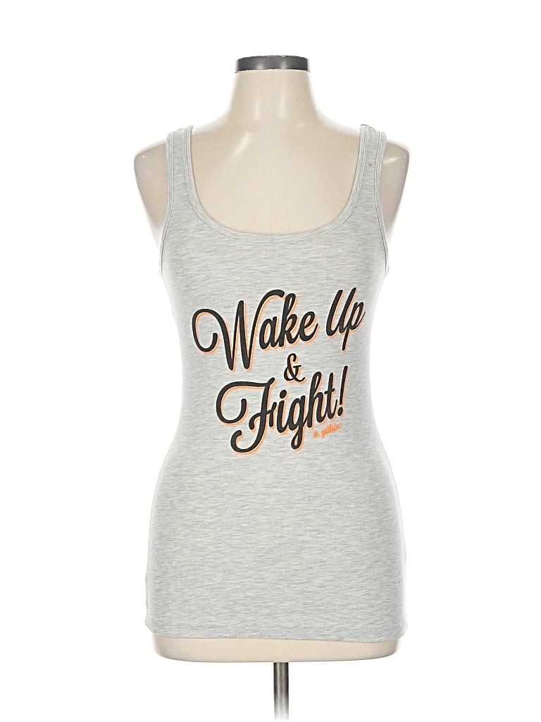 Pre-owned Assorted Brands Tank Top Gray Strapless Neckline Tops