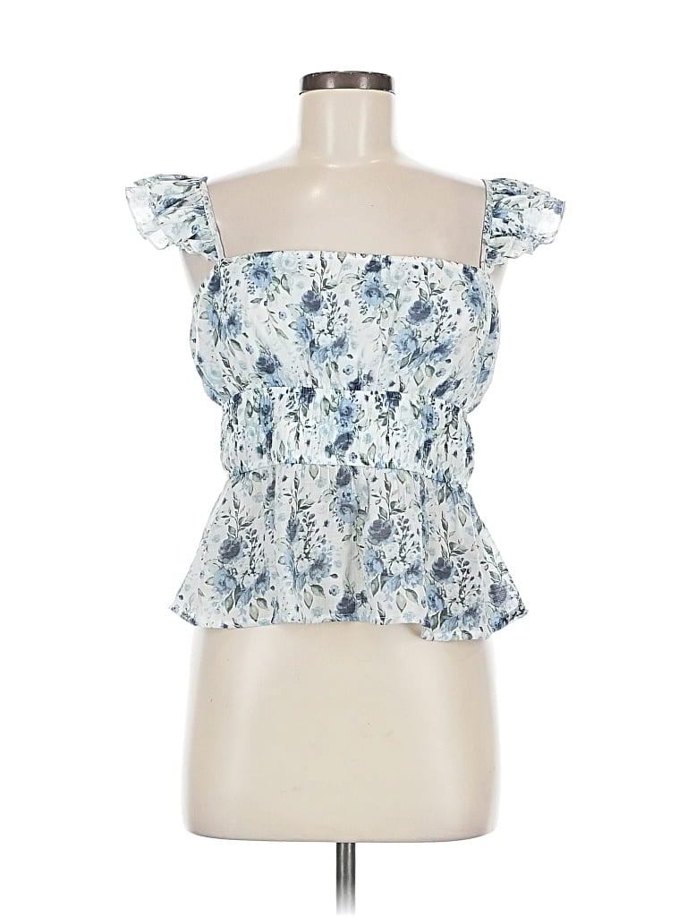 Pre-owned Mi Ami Sleeveless Blouse In Blue