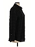 Equipment 100% Viscose Houndstooth Black Long Sleeve Button-Down Shirt Size M - photo 4