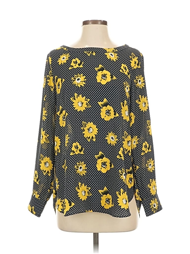 BANANA REPUBLIC Pre-owned Long Sleeve Blouse In Yellow