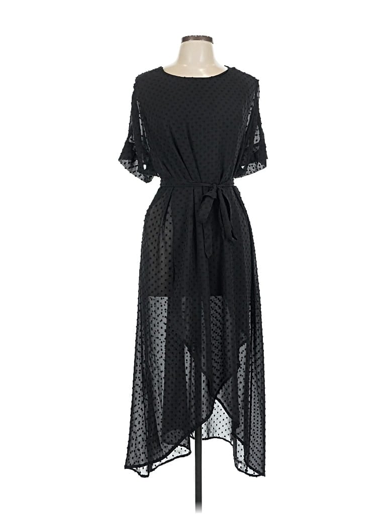 Pre-owned Vetta Casual Dress In Black