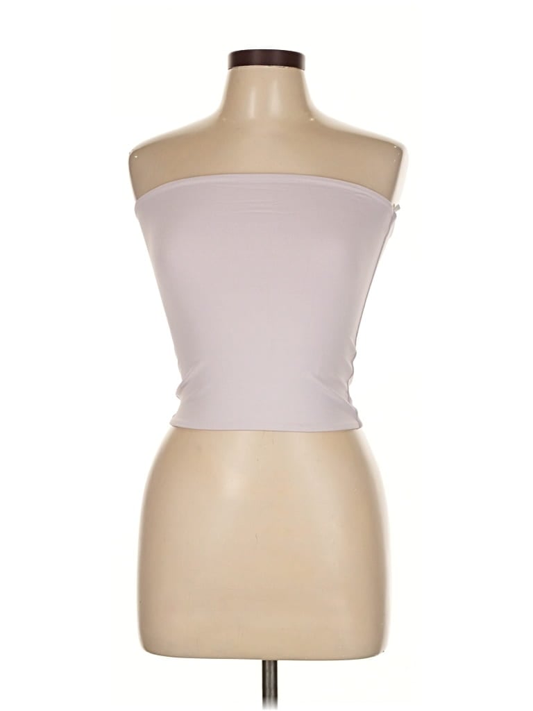 Pre-owned Babaton Tube Top Tan Strapless Neckline Tops In Brown