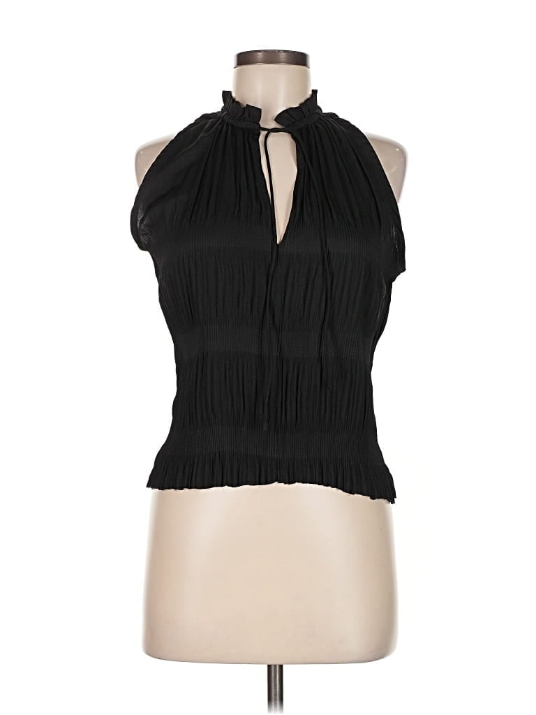 Pre-owned Current Air Sleeveless Blouse In Black