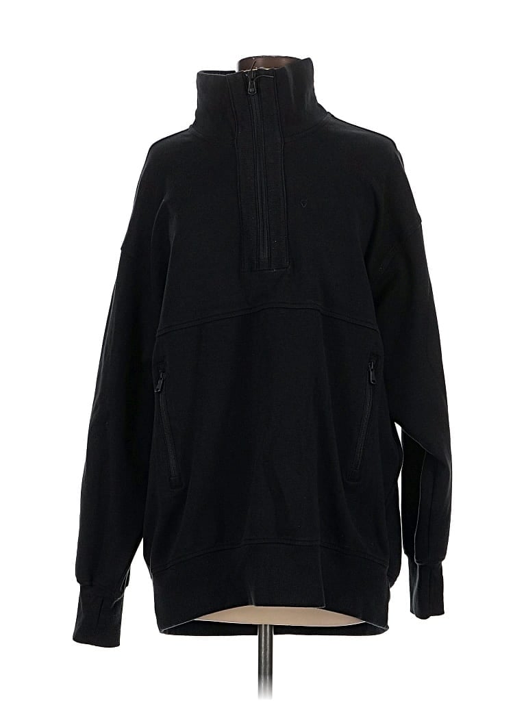 Pre-owned Active By Old Navy Zip Up Hoodie In Black