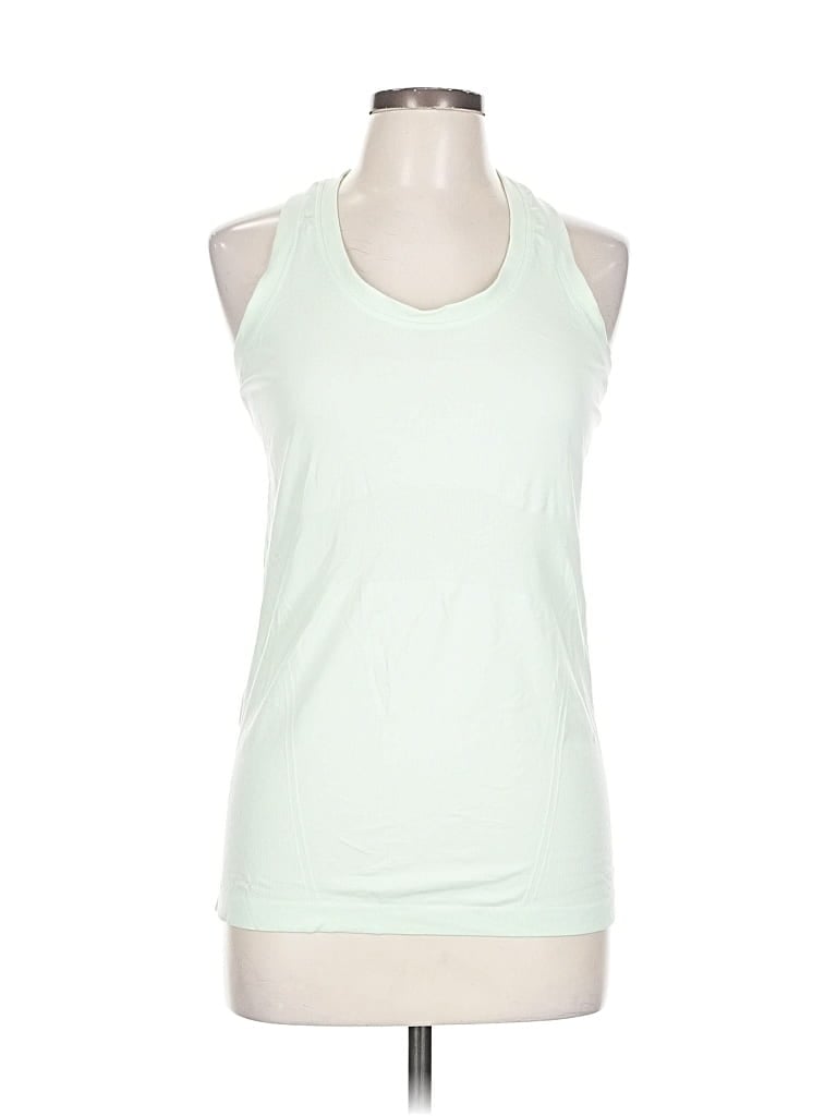 Pre-owned Athleta Sleeveless T-shirt In Green