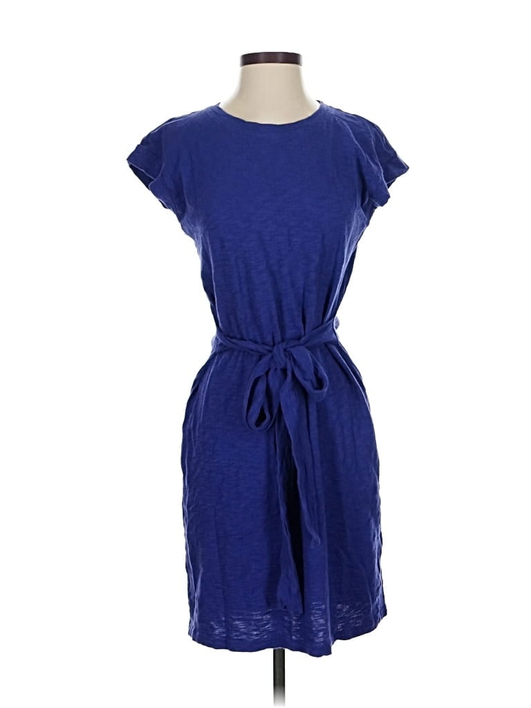 Pre-owned J.crew Factory Store Casual Dress In Blue