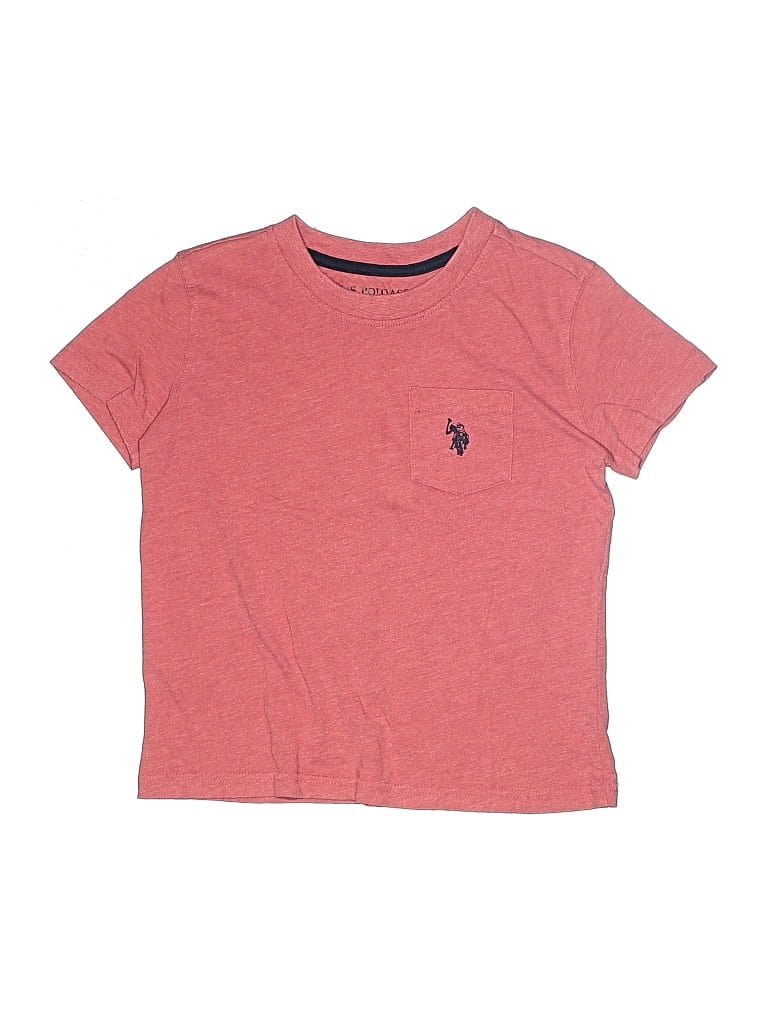 U.S. POLO ASSN Pre-owned Kids' Short Sleeve T-shirt In Red