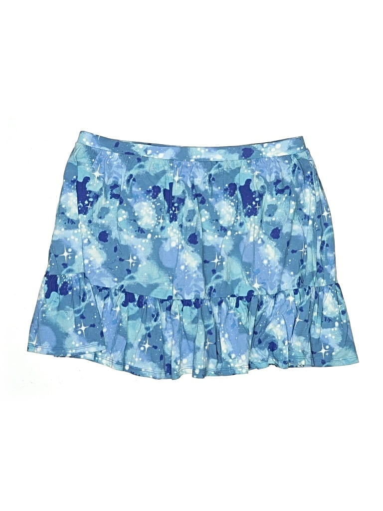Pre-owned Lands' End Skort In Blue