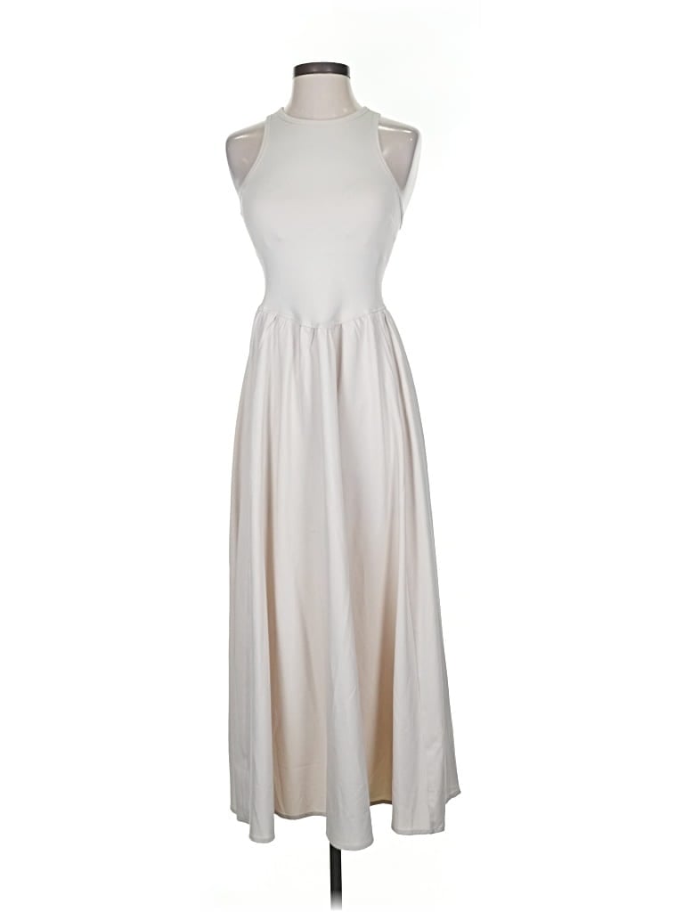 Pre-owned Zella Active Dress In White