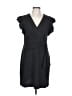 DKNY Solid Black Cocktail Dress Size 12 - photo 1