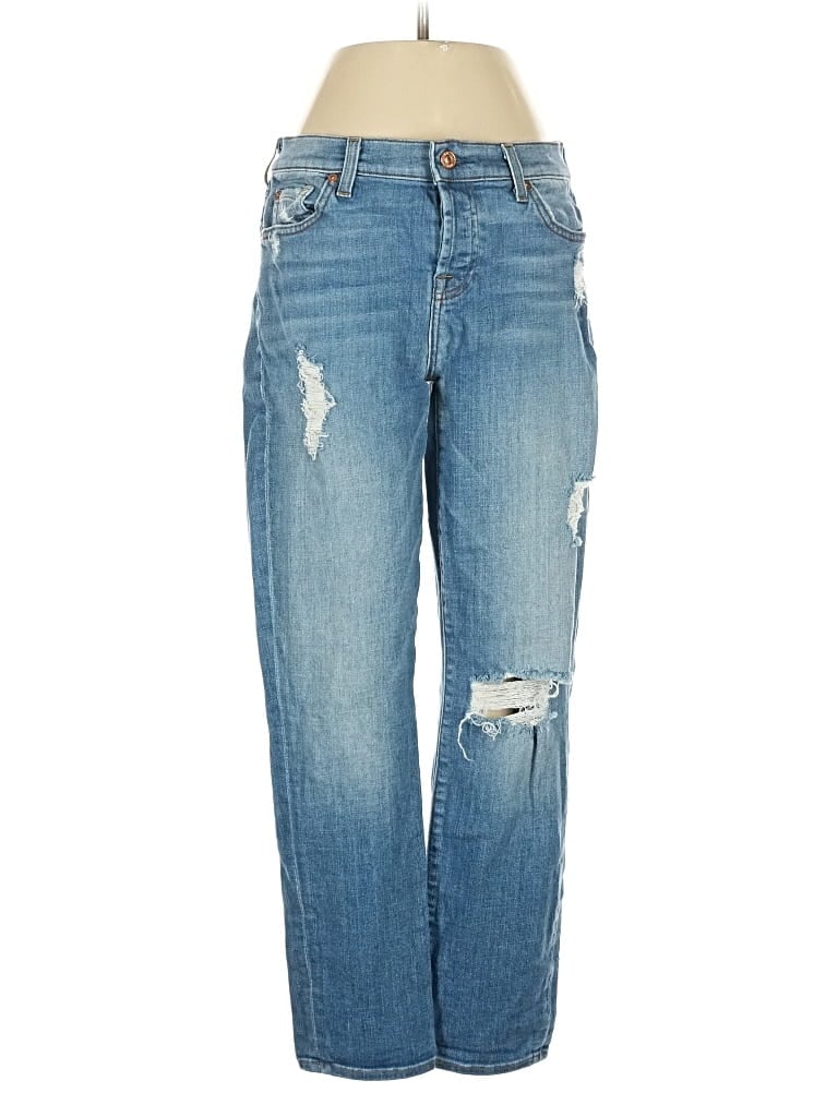 Pre-owned 7 For All Mankind Jeans In Blue