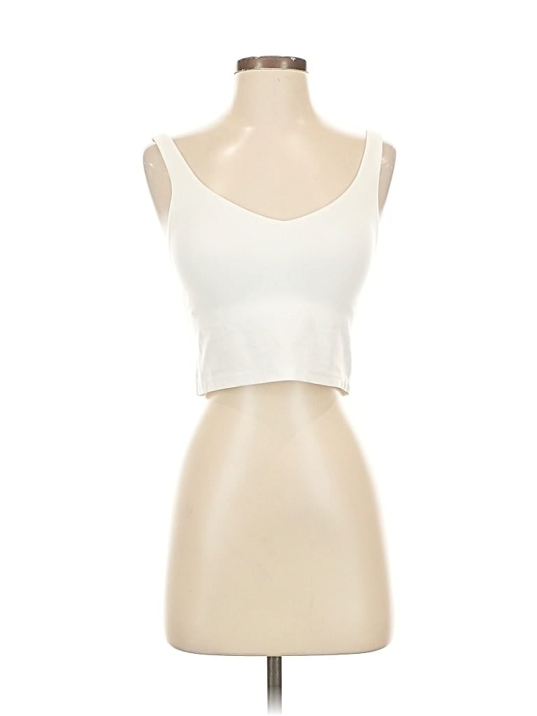 Pre-owned Offline By Aerie Tank Top Ivory Strapless Neckline Tops In White