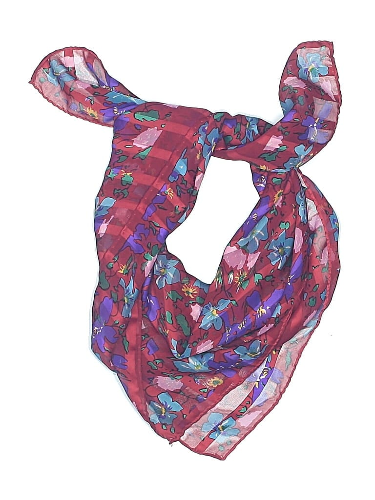 Pre-owned Unbranded Scarf In Red