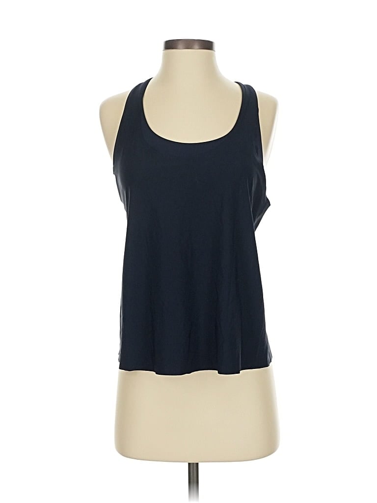 Click to view more detailed imagery on our partner's website Pre-owned Athleta Tank Top Blue Halter Neckline Tops