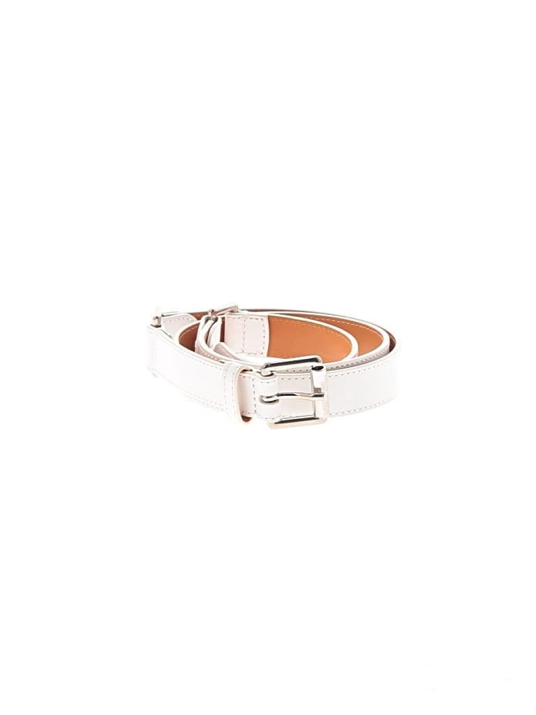 Click to view more detailed imagery on our partner's website Pre-owned Lafayette 148 Leather Belt In White
