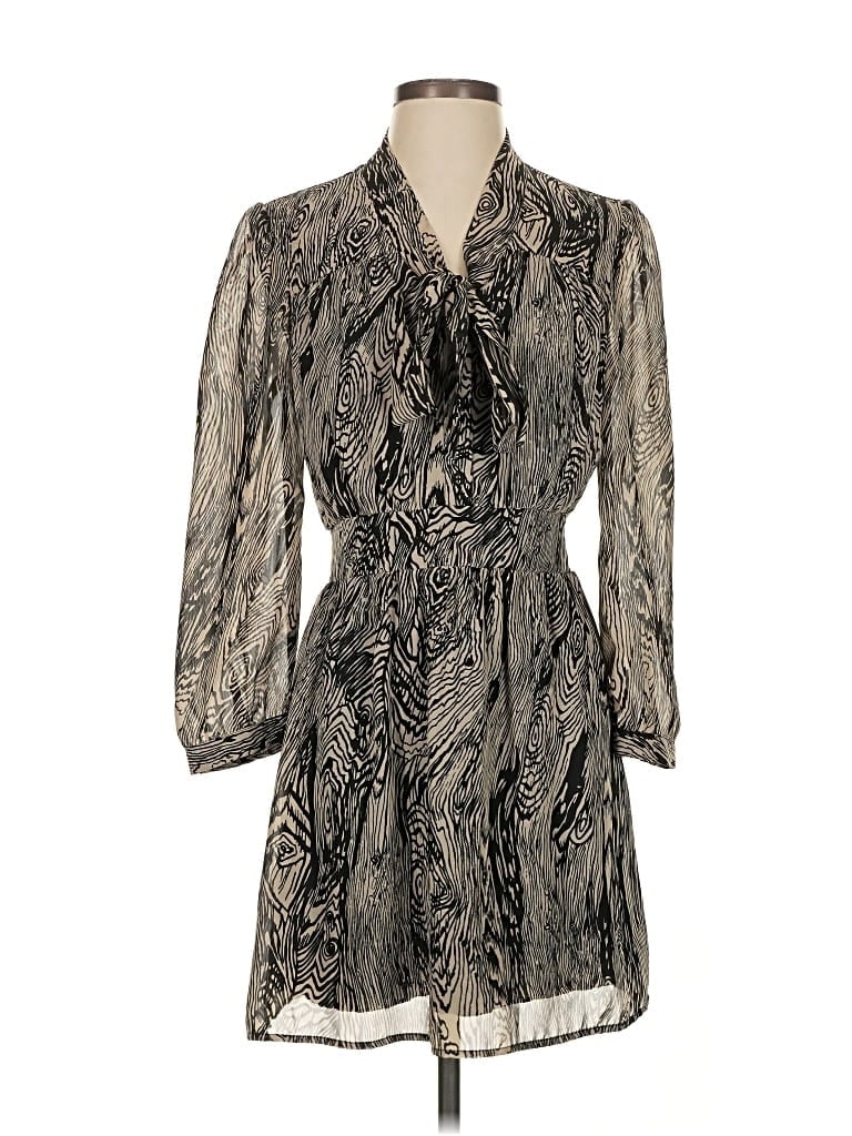 Pre-owned Assorted Brands Cocktail Dress In Brown