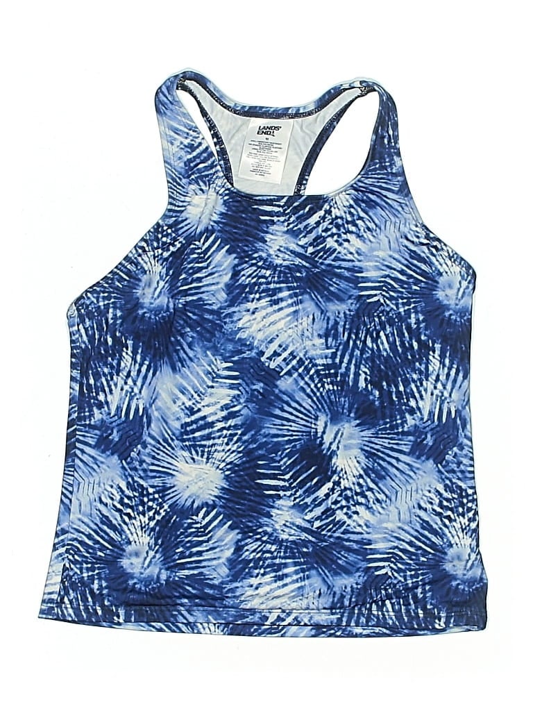 LANDS' END Pre-owned Swimsuit Top Blue Swimwear