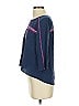 BCBGMAXAZRIA 100% Silk Blue 3/4 Sleeve Silk Top Size XS - photo 5