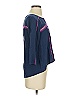 BCBGMAXAZRIA 100% Silk Blue 3/4 Sleeve Silk Top Size XS - photo 4