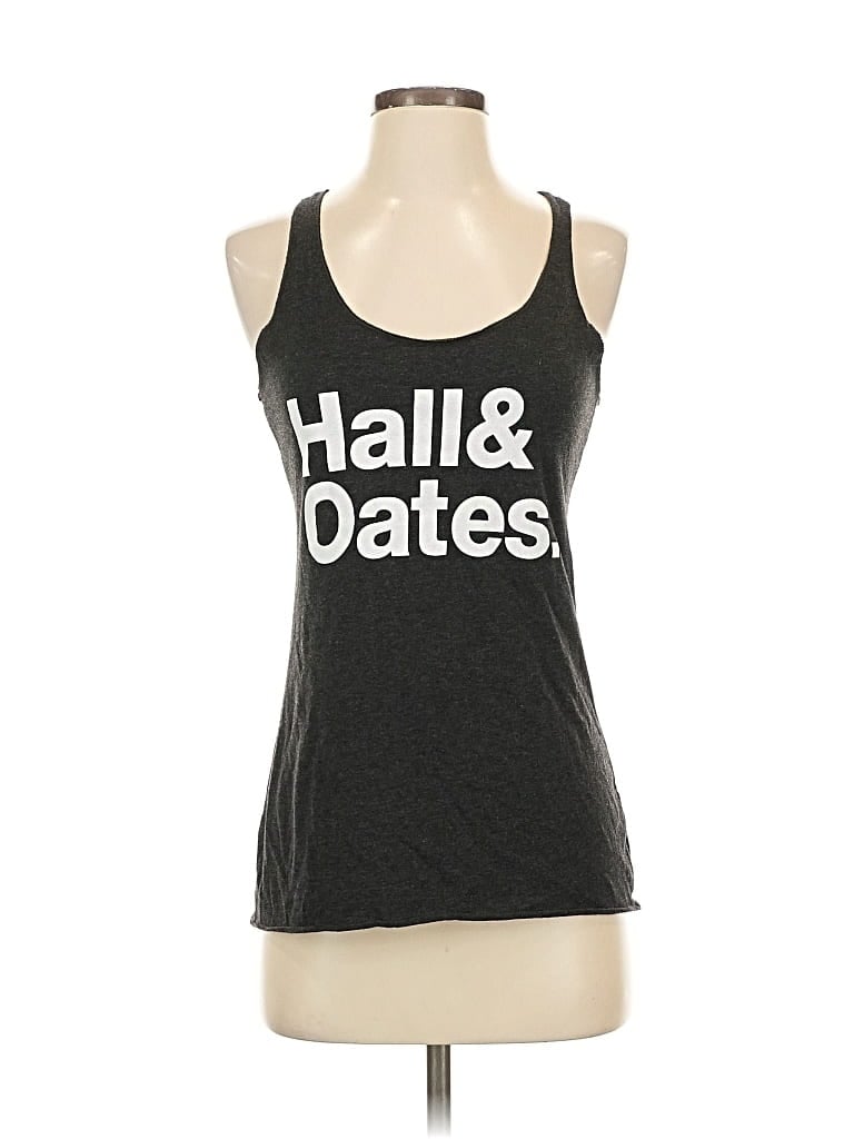 Pre-owned Next Level Apparel Tank Top Black Halter Neckline Tops