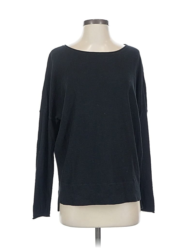Pre-owned Vince Long Sleeve Top Black Boatneck Tops