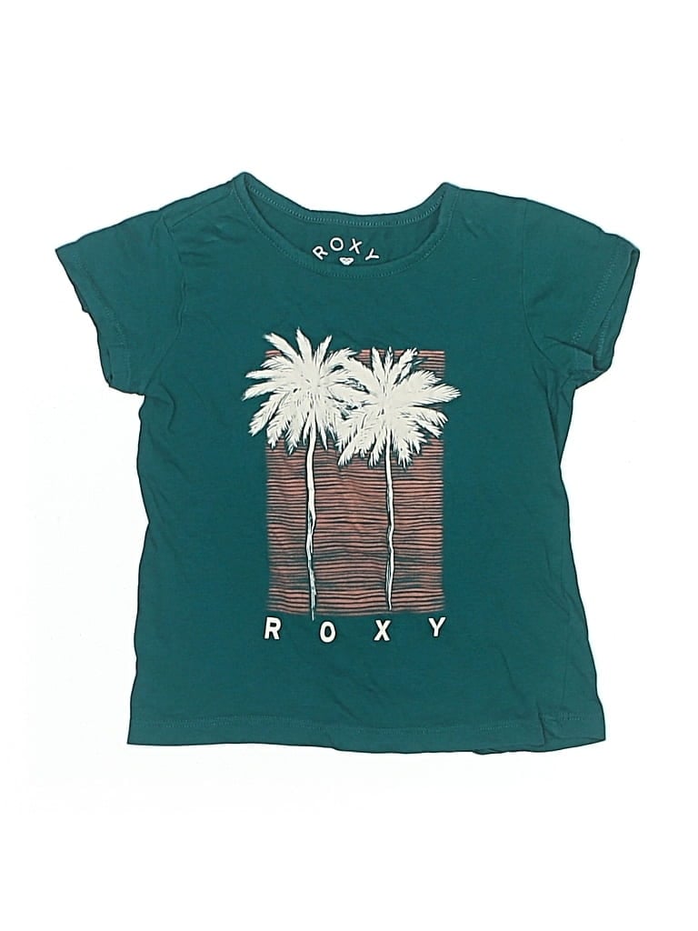 Pre-owned Roxy Kids' Short Sleeve T-shirt In Blue