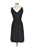Chaps 100% Polyester Solid Black Cocktail Dress Size 6 - photo 2
