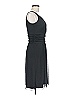 Chaps 100% Polyester Solid Black Cocktail Dress Size 6 - photo 4