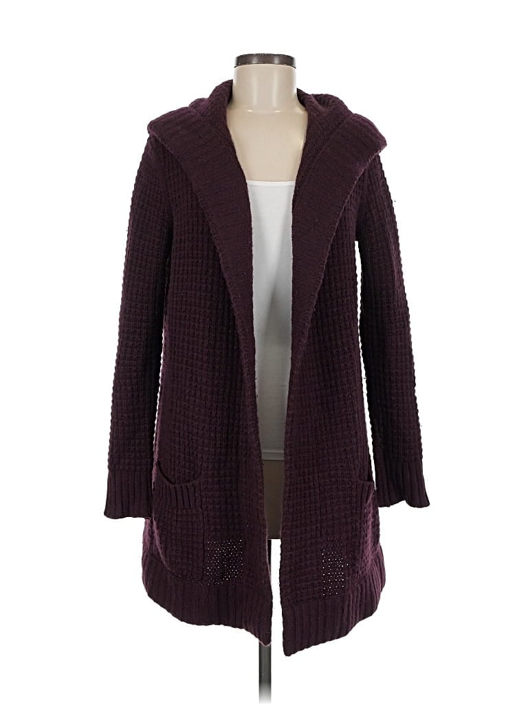 Pre-owned Vince Cardigan Sweater In Burgundy