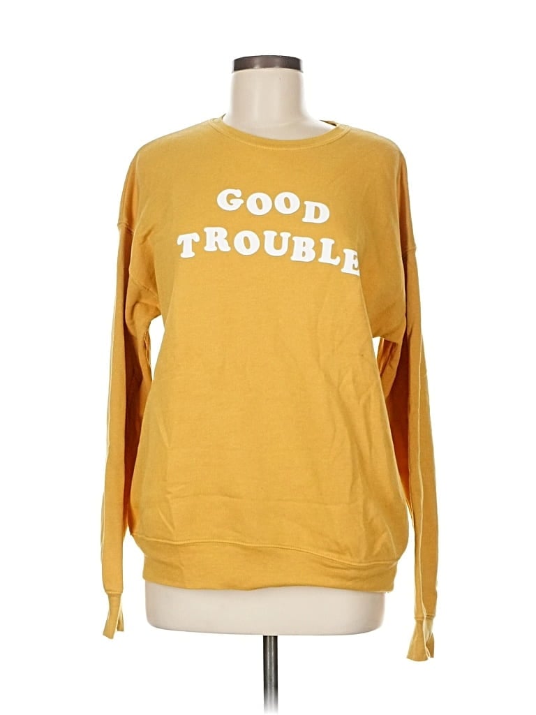 Pre-owned Assorted Brands Sweatshirt In Yellow